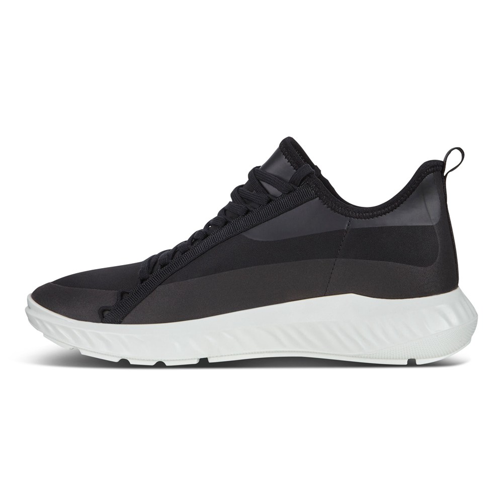 ECCO Mens Slip On Black - St.1 Lite Sneakerss - VPK-859216